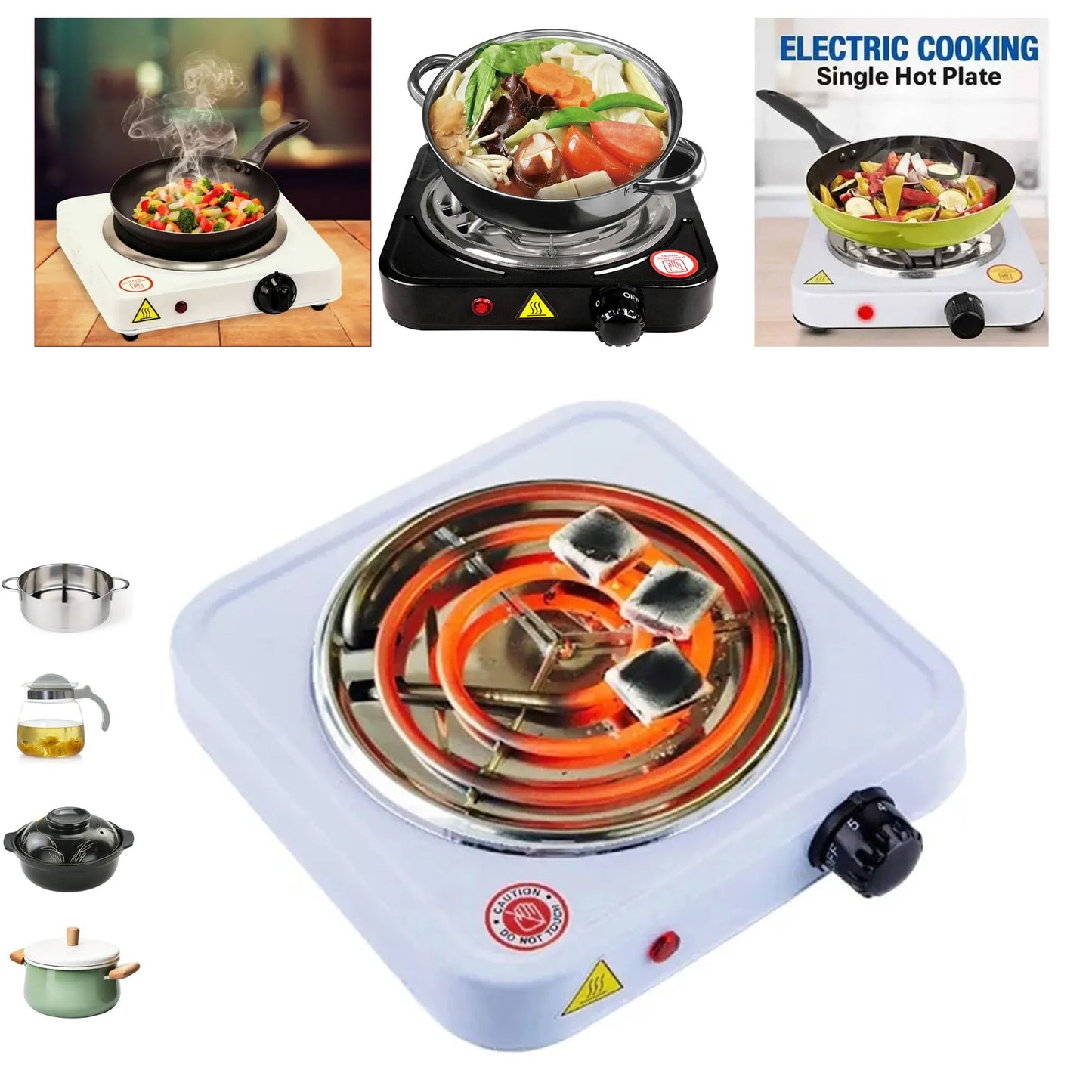 Portable Electric Coil Hot Plate Single Burner for Cooking